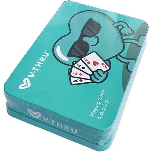 Póker de Plástico Personalizado 0,325 mm para el Mercado de Oriente Medio, Publicidad Competitiva, Caja de Hierro <span class=keywords><strong>Doble</strong></span>, Rectangular Creativa - Product Image 3