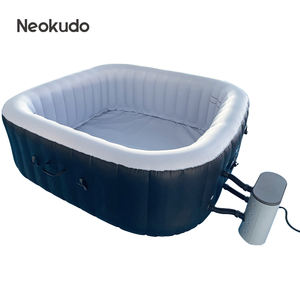 NEOKUDO <span class=keywords><strong>Spa</strong></span> <span class=keywords><strong>gonflable</strong></span> personnalisé de forme carrée, <span class=keywords><strong>spa</strong></span> de jardin, <span class=keywords><strong>spa</strong></span> extérieur, jacuzzi et <span class=keywords><strong>spa</strong></span> d'<span class=keywords><strong>hiver</strong></span> intérieur pour 2 à 4 personnes - Product Image 3