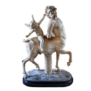 Estatua de <span class=keywords><strong>Centauro</strong></span> Griego Saltando Personalizada con Arco y Flecha, Tallada a Mano, Tamaño Real, Escultura Moderna de Mármol para Jardín de Villa, Parque - Norton - Product Image 1