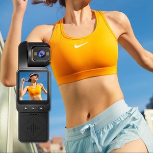 กล้องแอคชั่นแคมเมรา 1080P แบบพกพาสำหรับกีฬากลางแจ้ง กล้องบันทึกภาพการปั่นจักรยาน สีดำ - Product Image 2