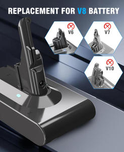 Batería de Repuesto <span class=keywords><strong>V8</strong></span> Compatible con <span class=keywords><strong>Dyson</strong></span> <span class=keywords><strong>V8</strong></span>, Instalación con Botón, Batería para Aspiradora de 21.6V 4800mAh - Product Image 2