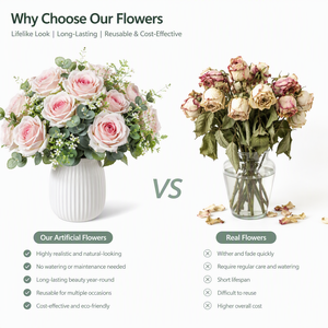 Fleur artificielle à tige unique, plusieurs variétés, pour allée de mariage, décoration florale DIY pour la maison, branche de fleur en soie simulée - Product Image 3