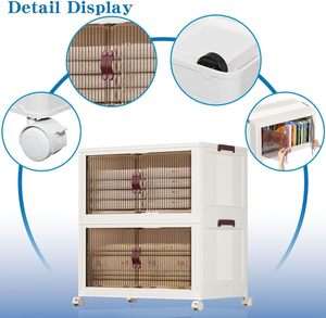 Almacenamiento Plegable Rectangular Transparente de Gran Capacidad, Apilable, de Doble Apertura, Resistente y Ecológico para el Hogar, Venta al por Mayor - Product Image 4