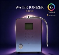 9 Pelat Ionizer Air Alkali pH 3-11 Pemurni Air Meja dengan Layar Sentuh LCD