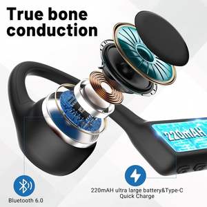 Auriculares de Conducción Ósea Bluetooth 6.0 de Oreja Abierta con Micrófono, Resistentes al Agua IPX5, 10 Horas de Reproducción, Auriculares Deportivos Ligeros - Product Image 6