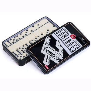 Caja de hierro profesional Domino Set 55PCs Double Nine Dominoesfor Juego de juego de mesa - Product Image 4