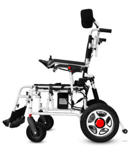 電動車椅子 + フレンドリー電動車椅子プラスサイズヘッドと脚サポートビッグホイール電動車椅子 - Product Image 2