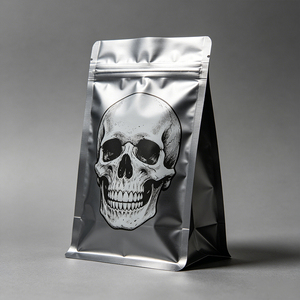 Custom printed black Mylar <b>bracket</b> zipper bag, reusable, sealable, durable <b>plastic</b> bag 3.5g/7g/14g/28g polyester film bag - Product Image 5