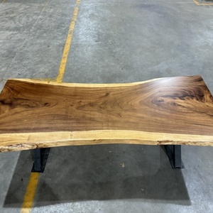 Thickness 50 Walnut Solid Wood Single Board Natural Edge <strong>Table</strong> <strong>Top</strong> in Stock - Product Image 3