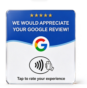 Individuelle NFC Google-Bewertungskarte aus Acryl mit Tap-to-Review-Funktion, OEM ODM, Geringe Mindestbestellmenge, Schnelle Anpassung in 3-7 Tagen - Product Image 2