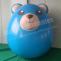 Nouvelle conception de haute qualité PVC géant gonflable balle costume gonflable eggy ours balle pour le fétichisme