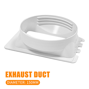 Portable 5.9/6 pouces ABS manuel unité de climatisation Mobile pièces de tuyau coupleur de tuyau d'échappement adaptateur de fenêtre pour un usage domestique - Product Image 1
