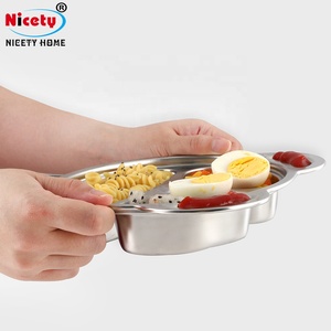 Venta caliente cinco divisor de acero inoxidable 304 bandeja de comida para <span class=keywords><strong>ni</strong></span>ños - Product Image 5