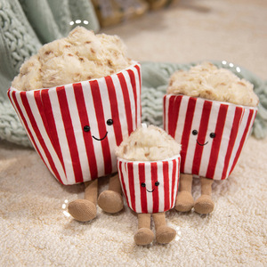 Hot Selling Cute Cartoon Stuffed Dolls <strong>Toy</strong> Keychain for Promotion Custom Kawaii Stuffed <strong>Popcorn</strong> <strong>Plush</strong> <strong>Toys</strong> for Girls Gift
