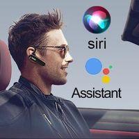 Penjualan langsung dari pabrik Headset Bluetooth nirkabel dengan casing pengisi daya earphone komunikasi Headset berkendara