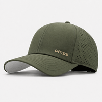 Casquette de golf OEM Olive Performance à séchage rapide, casquette de baseball avec trous latéraux ventilés, protection solaire, fabricant de casquettes de golf en gros