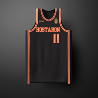 Hostaron uniforme de basket-ball de haute qualité maille vierge réversible en gros maillot de basket-ball pour jeunes vêtements de basket-ball shorts