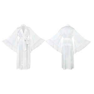 Vestidos <span class=keywords><strong>de</strong></span> Novia Holgados <span class=keywords><strong>de</strong></span> Talla Grande, Ropa <span class=keywords><strong>de</strong></span> Dormir para <span class=keywords><strong>Mujer</strong></span>, <span class=keywords><strong>Bata</strong></span> <span class=keywords><strong>de</strong></span> Baño <span class=keywords><strong>de</strong></span> Seda y Satén, <span class=keywords><strong>Bata</strong></span> Larga <span class=keywords><strong>de</strong></span> Manga Larga para Novia - Product Image 6
