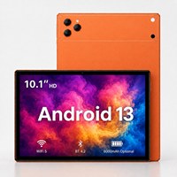 Tablet Android 13 Personalizada ODM, MTK8766 2GHz, 4GB 64GB, Cámara de 13MP, 6000mAh, WiFi, Bluetooth, Tablet PC de 10.1 Pulgadas para Estudio