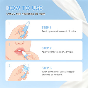 Rouge à lèvres hydratant au lait LAIKOU transfrontalier, réduit les ridules, anti-dessèchement et anti-gerçures, soin des lèvres pour l'automne et l'hiver 3.5g - Product Image 4
