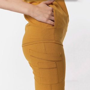 Comodo Set di Scrub uniforme da infermiera morbida elasticizzata medico dentista fisioterapista Set di Scrub dietitiano uniforme medica sottile - Product Image 6