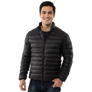 Men's Winter Outdoor Puffer Jacket Waterproof and Windproof with Breathable Canvas Fabric and Zipper Closure men's jackets - Product Image 1