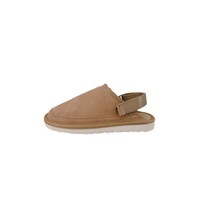Nouvelles sandales d'été transfrontalières en cuir véritable pour femmes, à bout fermé et semelle plate, avec bride, grandes tailles