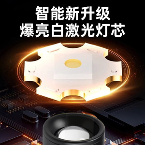 Led High Power Flashlight 1500Ma Rechargeable Zoom Long Range Beam Outdoor Camping Light Aluminum Alloy Handheld - Product Image 5