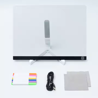 Lampe de nuit LED créative à faire soi-même pour la décoration de la maison, acrylique lumineux, mini carré personnalisable, message effaçable et réinscriptible