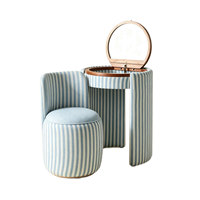 Commode rustique de luxe en pin avec miroir et chaise - Conception durable pour appartements, chambres et salons