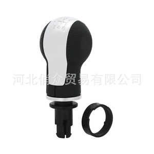 Leather <b>Shift</b> <b>Knob</b> For Volkswagen Seat 5 6 Speed Gear Shifter Ergonomic Design QZXN D95 - Product Image 5
