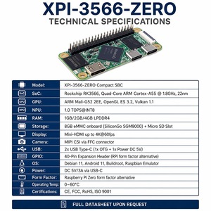 Mini PC Box 4K avec processeur Quad-core ARM Cortex-A55, émulateur Raspberry <span class=keywords><strong>Pi</strong></span> OS, carte de développement audio RK3566 - Product Image 5