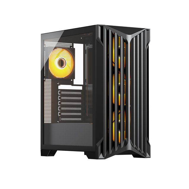 New Design Hot Selling  Gaming Black Computer Case Atx Mid Tower Pc case