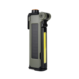 Lampe de Secours Solaire Rechargeable pour Voiture avec Alarme SOS, <span class=keywords><strong>Coupe</strong></span>-ceinture de Sécurité et Brise-vitre, Lampe de Travail COB et <span class=keywords><strong>Batterie</strong></span> Externe - Product Image 3