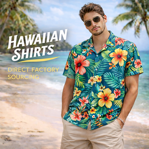 Custom New Fashion Floral Printed Hawaiian Style Lightweight Button <strong>Shirts</strong> 100% Cotton Quick Dry Breathable Beach <strong>Party</strong> Men - Product Image 1