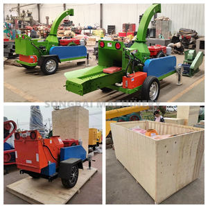 Branches d'arbre mobiles diesel de 32HP écrasant la déchiqueteuse de broyeur déchiqueteuse à bois multifonctionnelle avec le moteur de noyau et les composants de moteur - Product Image 4