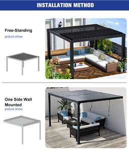 Pérgola de Aluminio a Gran Escala con Techo de Lamas, Ecológica, Soporte para Gestión de Proyectos de Jardines, Renovación de Resorts y <span class=keywords><strong>Terrazas</strong></span> de Centros Comerciales - Product Image 2