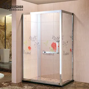 Nach Maß Hotel Luxus Einfache Duschbad Gehärtetem Glas Dusche Tür