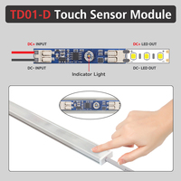Module de capteur tactile capacitif intelligent pour profilé LED linéaire 4A, lumière blanche chaude, portée de détection 0-3m, vente chaude