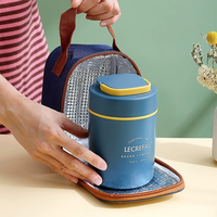 Promotion d'usine 500ml boîte de tasse de soupe isolée de grande capacité Portable Mini tasse de petit déjeuner scellée récipient de soupe thermique avec couvercle