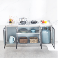 Appartement haut de gamme en forme de L Armoires de cuisine en bois blanc brillant Placard blanc Armoires de cuisine aux designs modernes