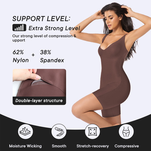 Phụ Nữ Của Shaplass Bodysuit Tummy Kiểm Soát Cơ Thể Shaper Liền Mạch Điêu Khắc Snatched Eo Cơ Thể Phù Hợp Với - Product Image 6