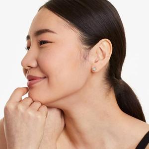 High Shine Premium 925 <b>Sterling</b> <b>Silver</b> Moissanite Diamond <b>Stud</b> Earrings Elegant Women's Fine Jewelry Wedding Anniversary Daily - Product Image 6
