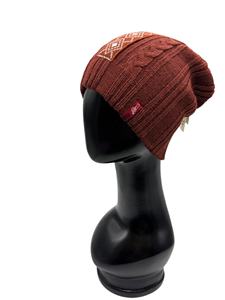 Bonnet en tricot unisexe réversible en maille torsadée unie de style tendance LANDBAS LUH-7175, design excellent, 56-58 cm, diamant - Product Image 2