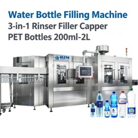 Ligne complète d'embouteillage automatique d'eau potable pour bouteilles PET de 200 ml à 2000 ml, ligne d'embouteillage d'eau, système de purification d'eau par osmose inverse