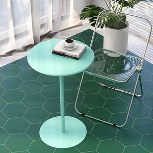 Bàn cà phê Sáng Tạo Giải trí phong cách công nghiệp tối giản bàn tròn nhỏ thương mại trà sữa cửa hàng bàn ăn - Product Image 2