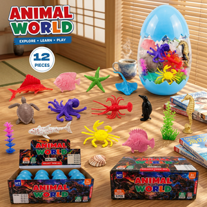 JR MS INDUSTRIES Animal World - Juego de 12 Figuras de PVC de Criaturas Marinas, Regalo Coleccionable para Niños, Preventa, 7-12 Meses - Product Image 6