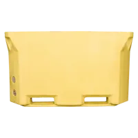 Bac de stockage isotherme en plastique rotomoulé robuste de 340 L, grands bacs à poisson pour le transport de poissons vivants et bacs de transport