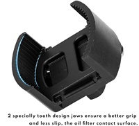 Alat Pelepas Kunci Filter Oli Universal yang Dapat Disesuaikan, 60-80mm (2.36-3.15 Inci), Penggerak 1/2"