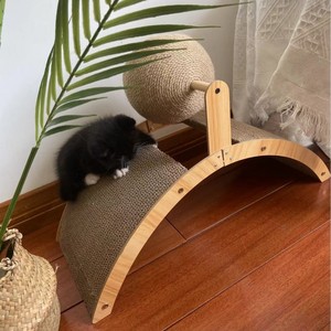ジョイシングエクストララージ猫スクラッチングポスト巨大観覧車垂直猫玩具耐久性非脱落クローグラインダー用 - Product Image 3